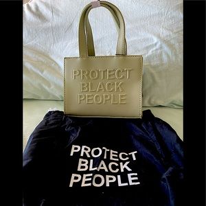 Cise Sage Small Bag “protect black people”